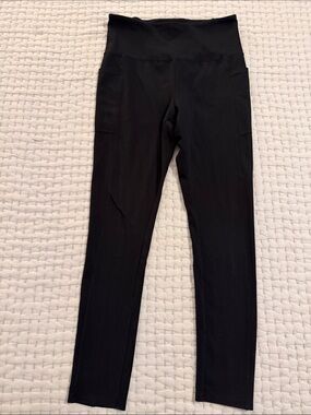 Danskin Black High-Waist Leggings with Side Pockets